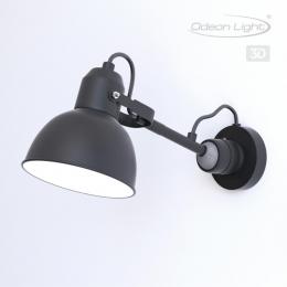 Odeon light 4125/1W MODERN ODL19 586 черный Бра на кронштейне Е14 1*40W ARTA  - 4 купить